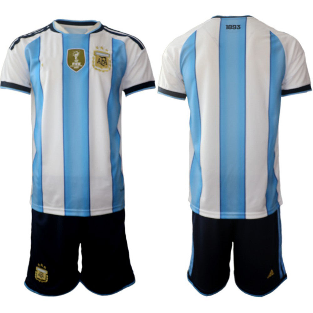 Argentina Home Black Shirt 2026 With Shorts