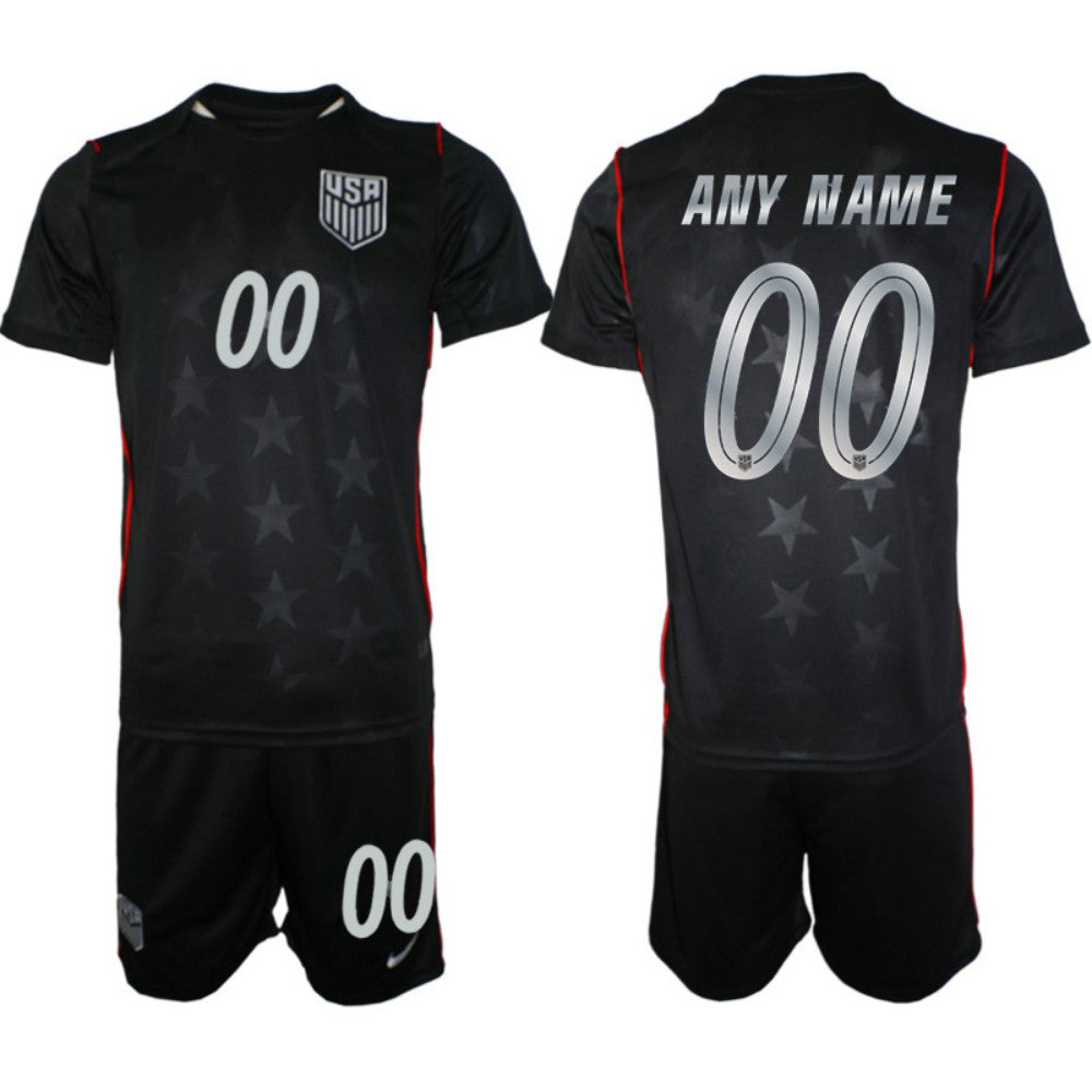 Custom United States Black Shirt 2026 With Shorts