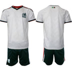 Custom Mexico Away White Shirt 2026 With Shorts