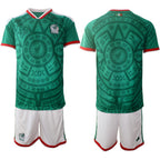 Mexico Home Green Shirt 2026 With Shorts -Blank
