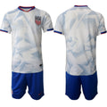 Blank United States Home White Shirt 2026 With Shorts