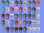 Custom Football Jersey, Personalized Name Number Logo, Embroidery football Shirts  Wedding Jersey Gifts for Men Women Kids Toddler Fan