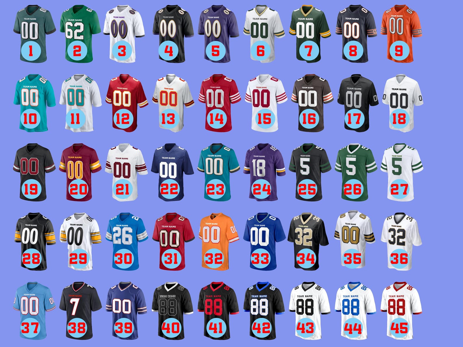 Custom Football Jersey, Personalized American Football Jerseys , Embroidery Couple Jersey Team Uniform  Gifts for Men Women Kids Toddler Fan