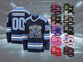 Custom Hockey Jersey Printed Stitched Personalized Name Number Logo Sports Hockey Long Sleeve for Men Women Kids Toddler Fan
