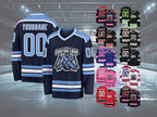 Custom Hockey Jersey Printed Stitched Personalized Name Number Logo Sports Hockey Long Sleeve for Men Women Kids Toddler Fan