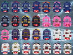 Custom Hockey Jersey Printed Stitched Personalized Name Number Logo Sports Hockey Long Sleeve for Men Women Kids Toddler Fan