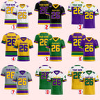 Custom Mardi Gras Football Jersey, Personalized Fat Tuesday Carnival Jersey, Mardi Gras Festival Shirt Louisiana Krewe Game Day Outfit