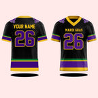 Custom Mardi Gras Football Jersey, Personalized Fat Tuesday Carnival Jersey, Mardi Gras Festival Shirt Louisiana Krewe Game Day Outfit