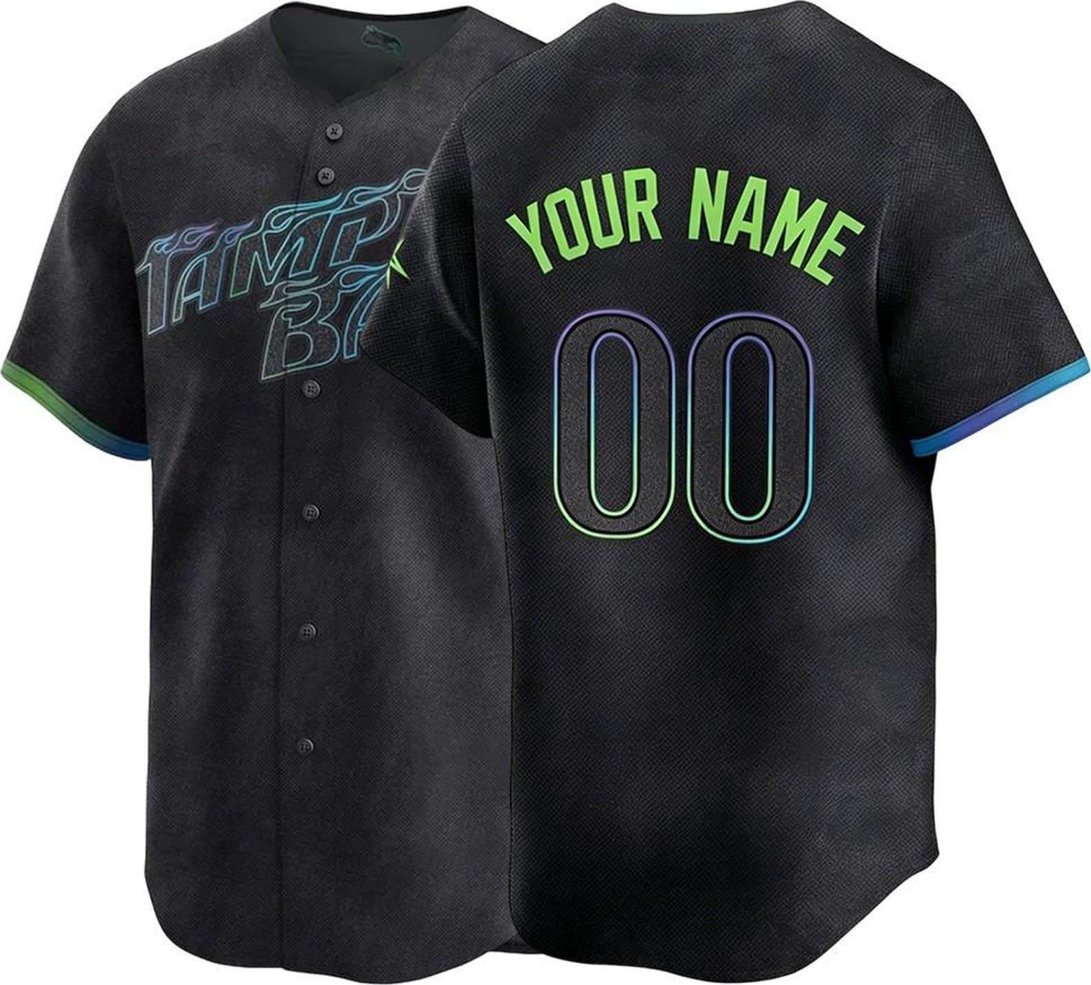 Custom Tampa Baseball Jersey | Personalized Stitched Name Number | Men/Youth Size | Game Day Fan Jersey Gift