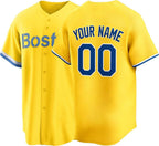 Custom Boston Baseball Jersey | Personalized Stitched Name Number | Men/Youth Size | Game Day Fan Jersey Gift