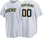 Custom Milwaukee Baseball Jersey | Personalized Stitched Name Number | Men/Youth Size | Game Day Fan Jersey Gift
