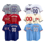 Custom Texas Baseball Jersey | Personalized Stitched Name Number | Men/Youth Size | Game Day Fan Jersey Gift