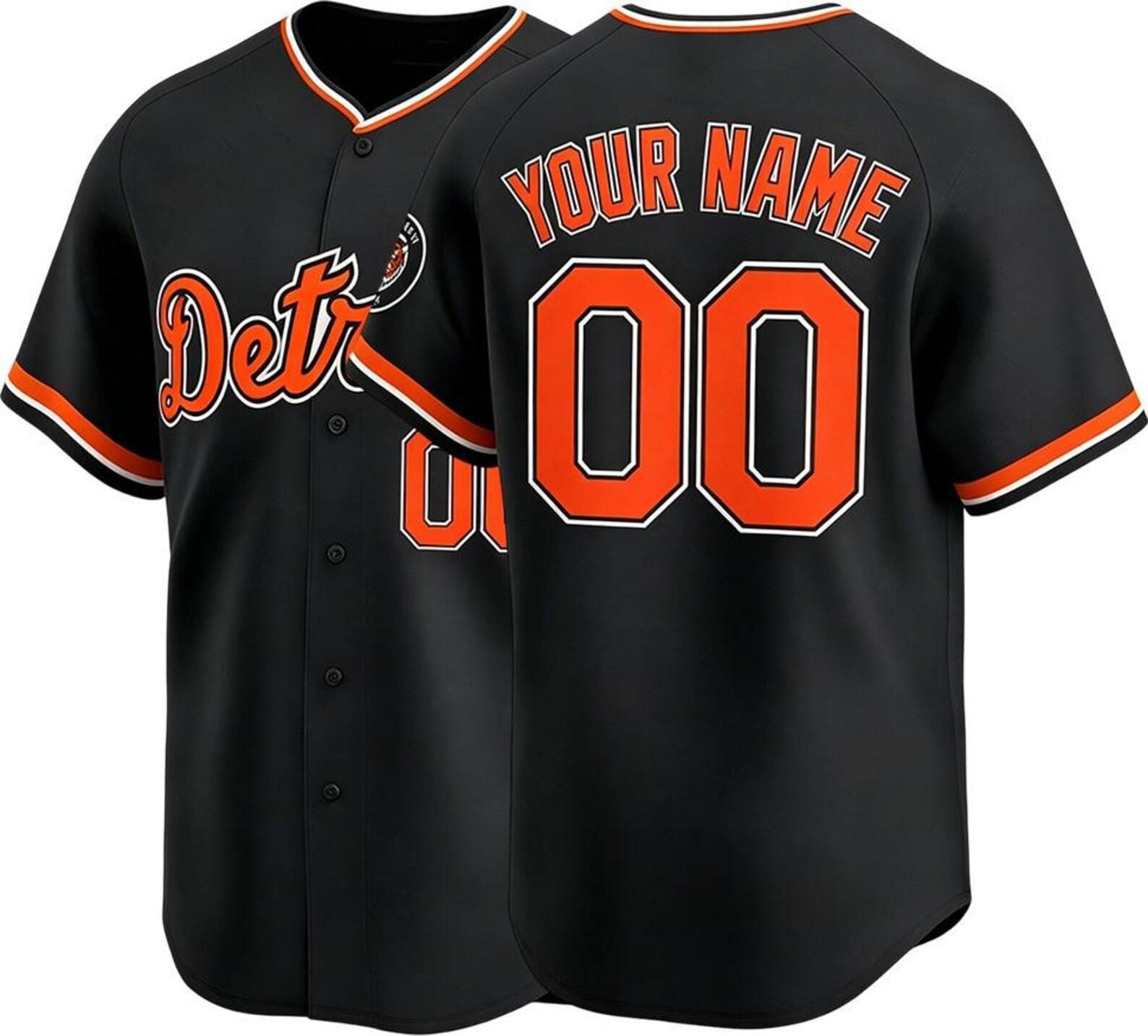 Custom Detroit Baseball Jersey | Personalized Stitched Name Number | Men/Youth Size | Game Day Fan Jersey Gift