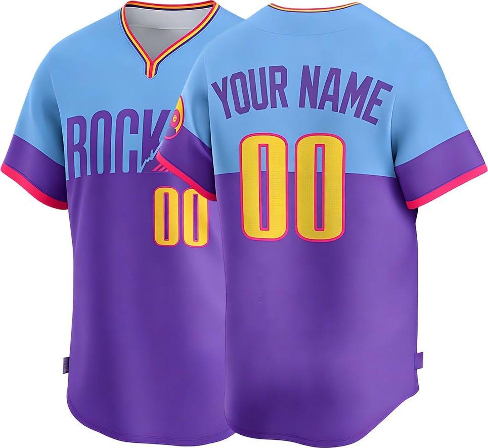 Custom Colorado Baseball Jersey | Personalized Stitched Name Number | Men/Youth Size | Game Day Fan Jersey Gift