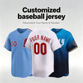 Personalized Philadelphia Baseball Jersey, Custom Name & Number, Team sports shirts wedding Jersey Stitched Gift