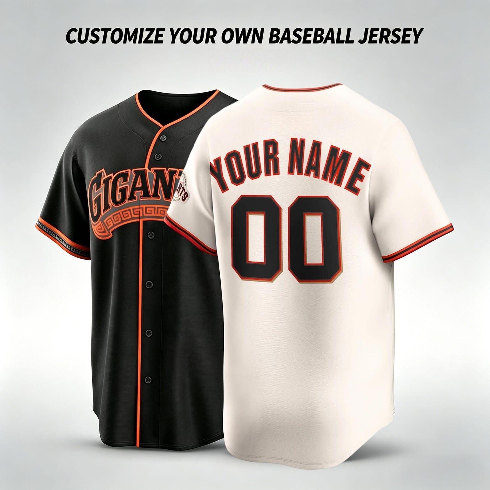Personalized Giants Baseball Jersey, Custom Name Number, Team sports shirts wedding Jersey Stitched Gift