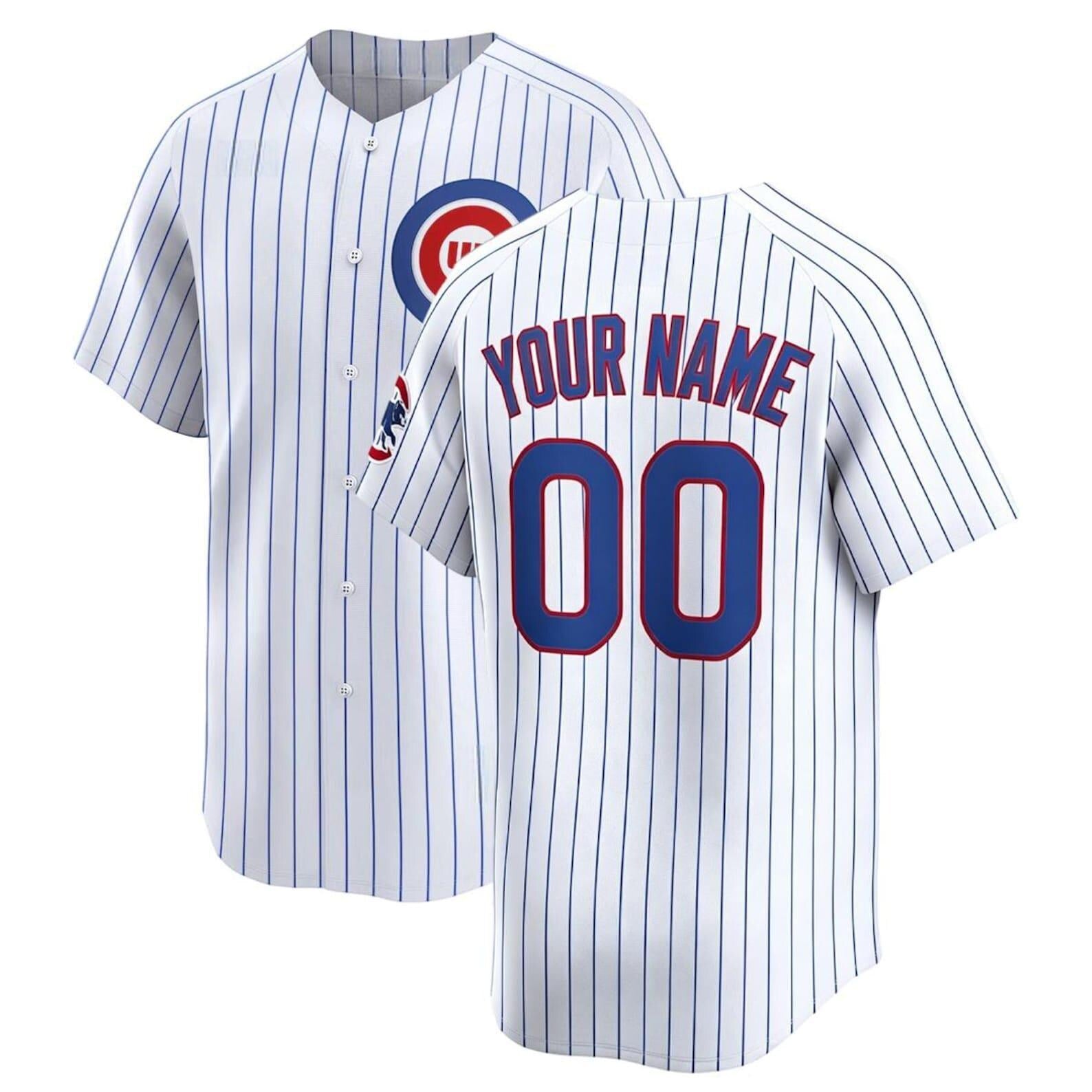 Personalized Chicago Baseball Jersey, Custom Name & Number, Team sports shirts wedding Jersey Stitched Gift