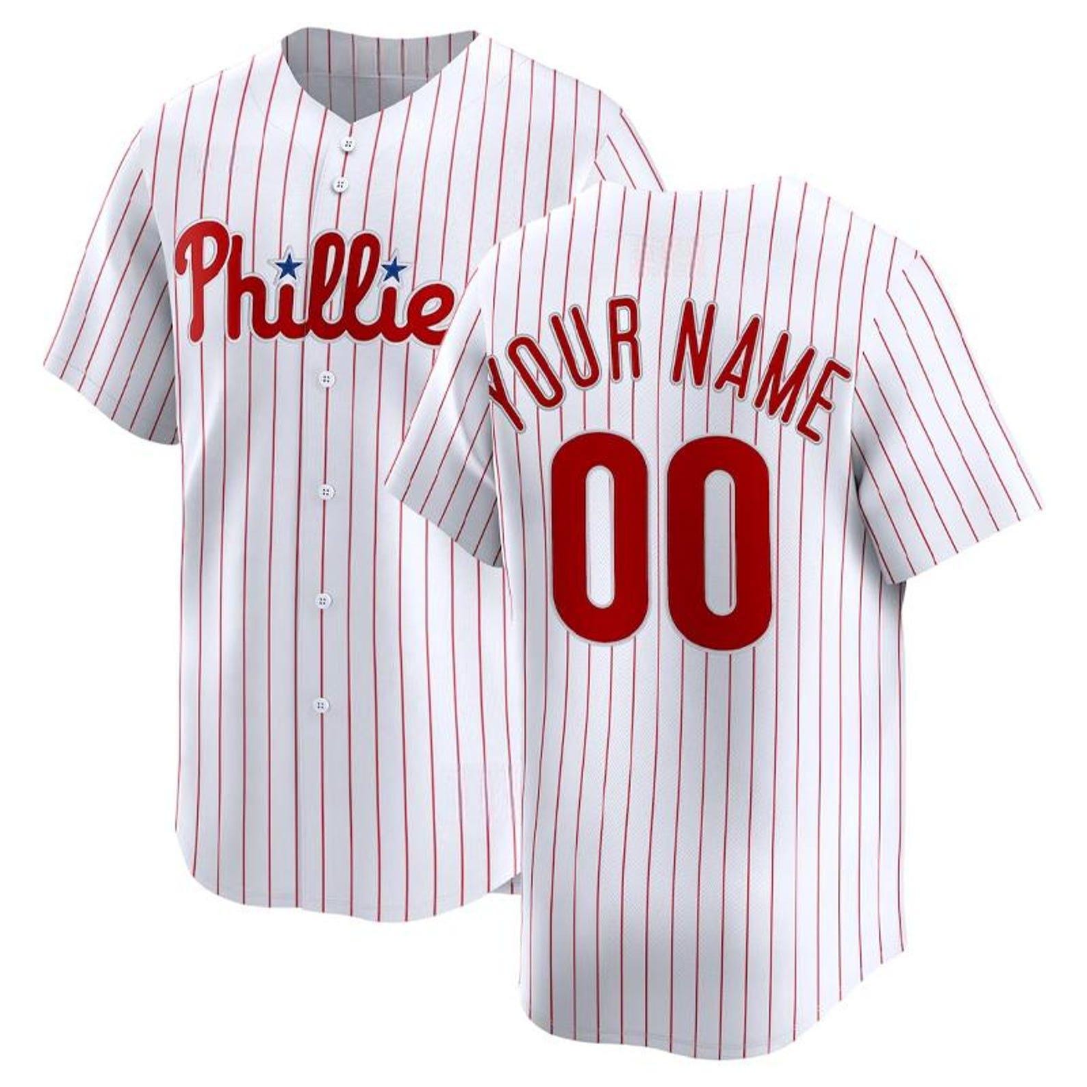 Personalized Philadelphia Baseball Jersey, Custom Name & Number, Team sports shirts wedding Jersey Stitched Gift