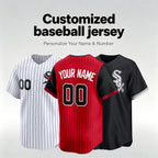 Personalized White Sox Baseball Jersey, Custom Name Number, Team sports shirts wedding Jersey Stitched Gift