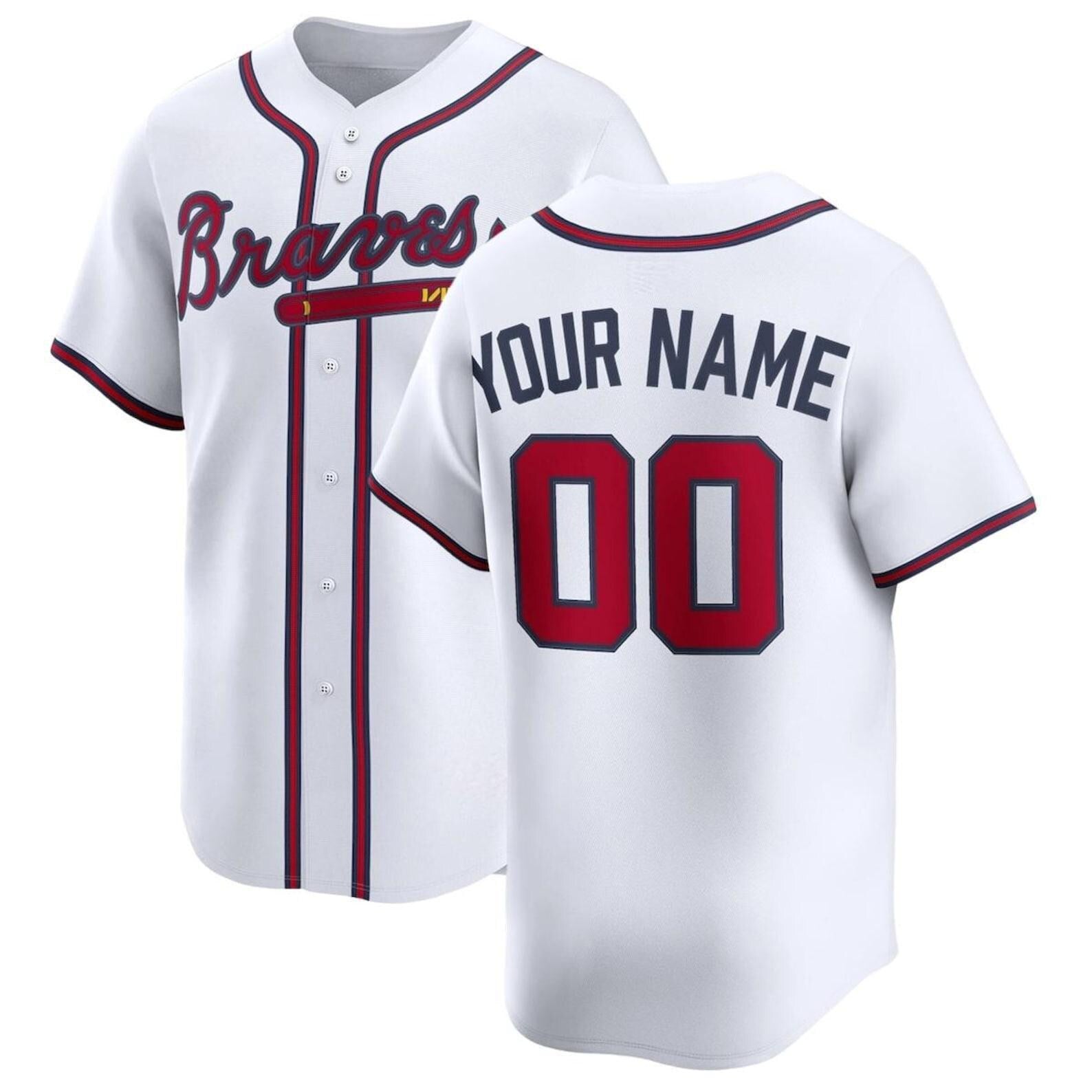 Personalized Atlanta Baseball Jersey, Custom Name & Number, Team sports shirts wedding Jersey Stitched Gift