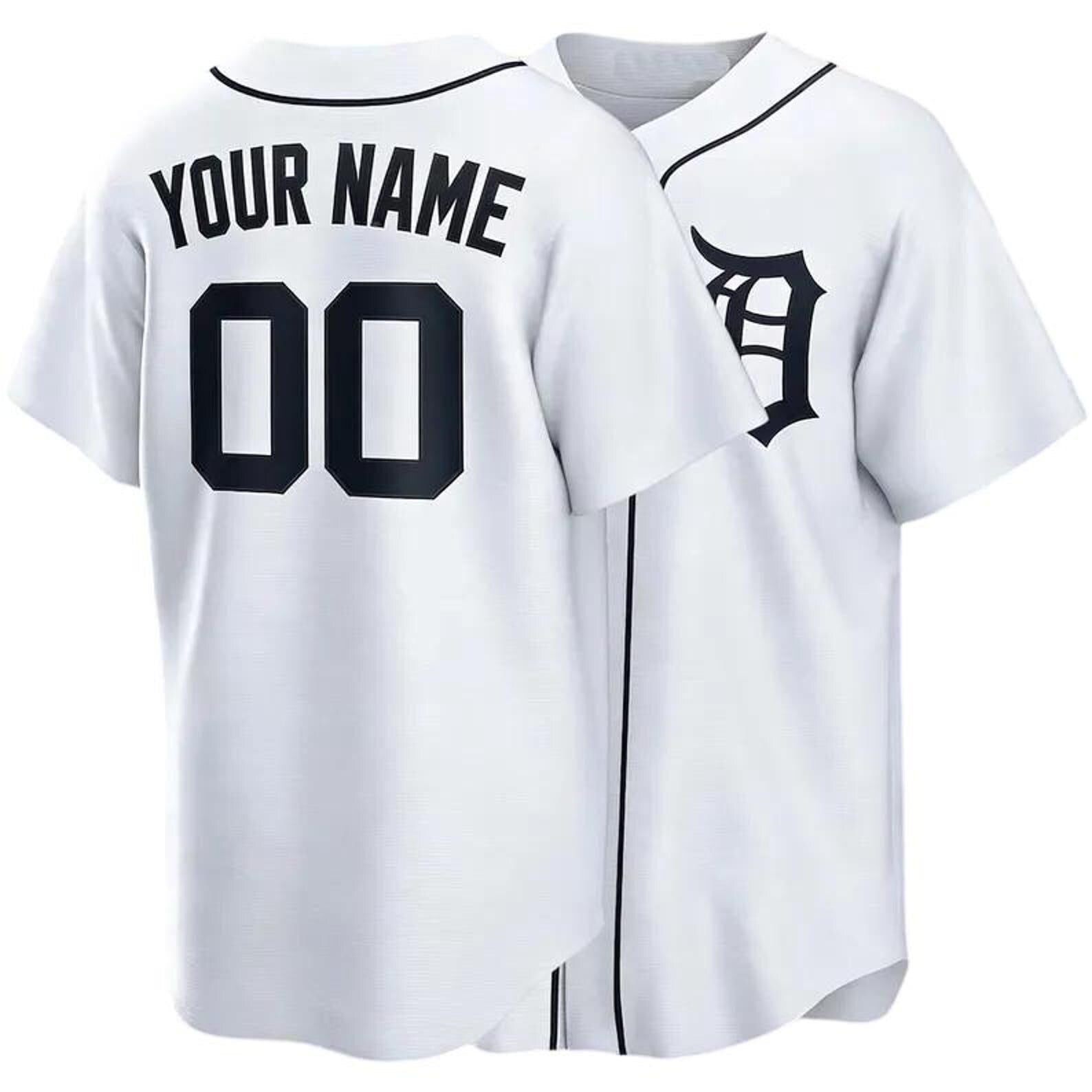 Personalized Detroit Baseball Jersey, Custom Name Number, Team sports shirts wedding Jersey Stitched Gift