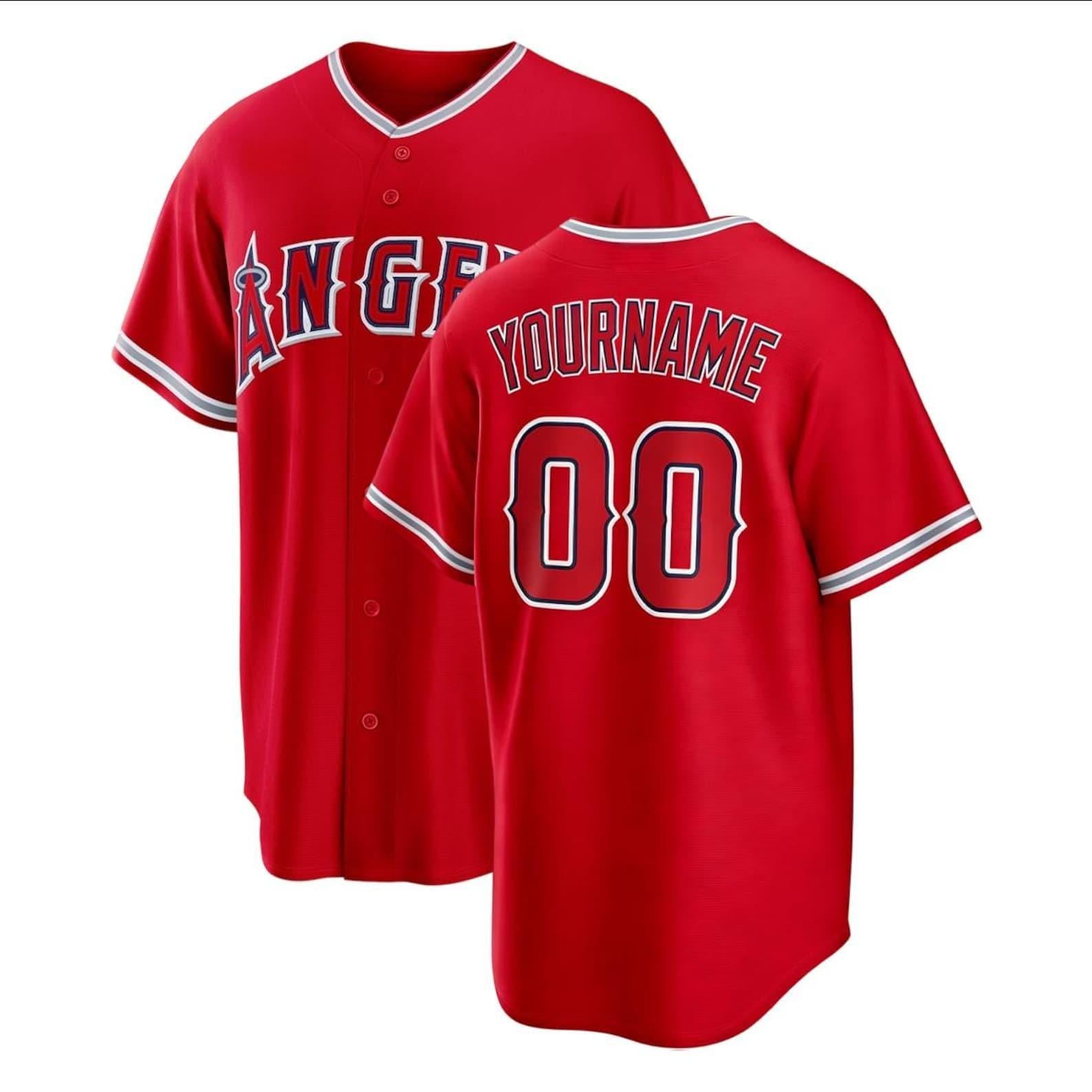 Personalized Los Angeles Baseball Jersey, Custom Name Number, Team sports shirts wedding Jersey Stitched Gift