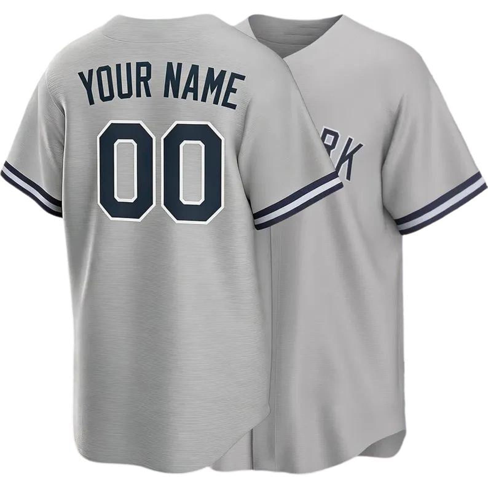 Personalized Yankees Baseball Jersey, Custom Name Number, Team sports shirts wedding Jersey Stitched Gift