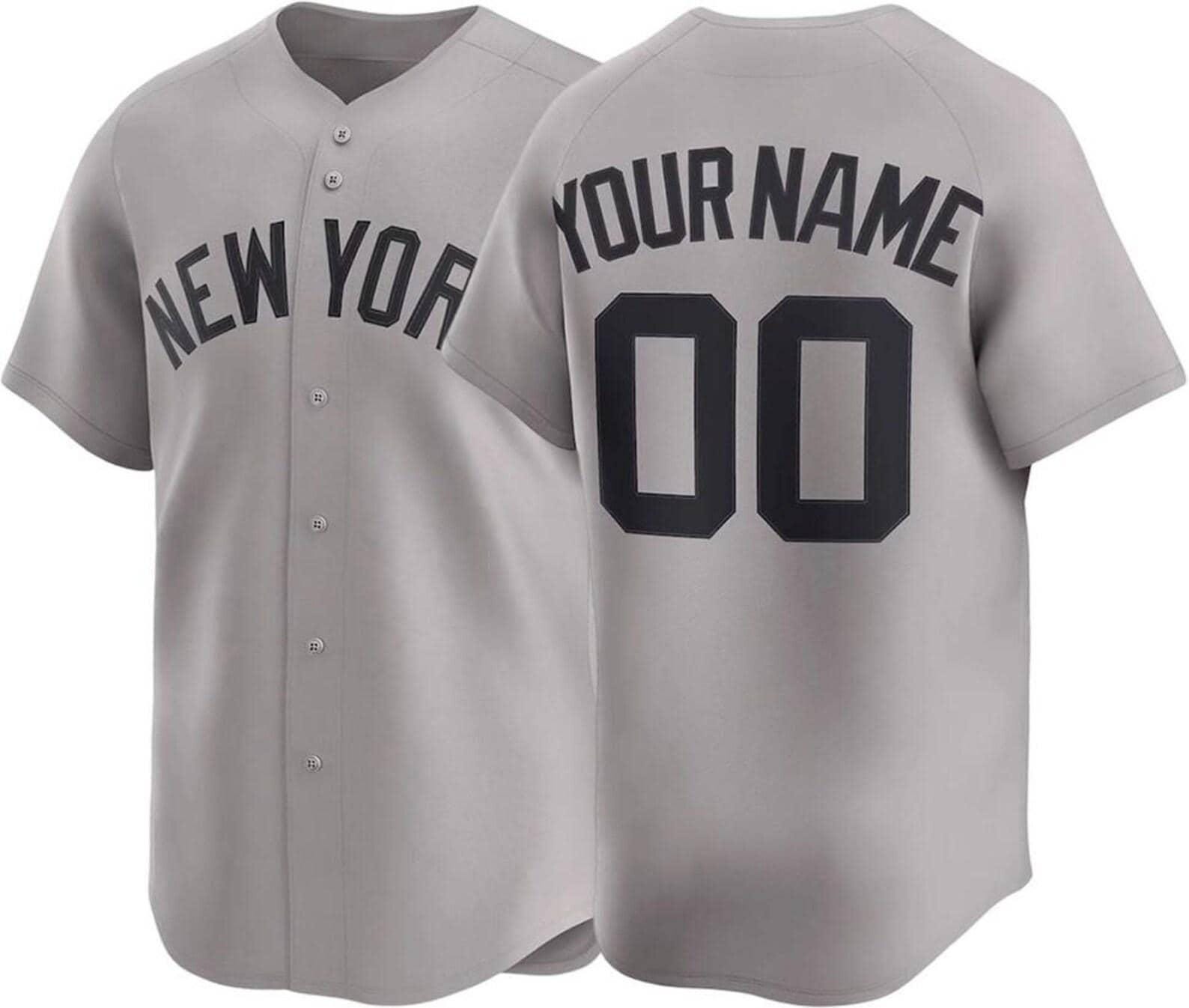 Custom New York NY Baseball Jersey | Personalized Stitched Name Number | Men/Youth Size | Game Day Fan Jersey Gift