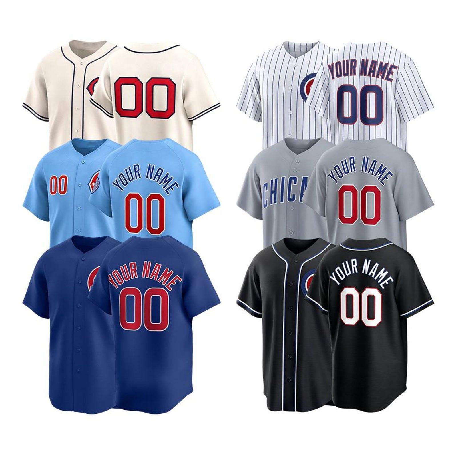 Custom Chicago Baseball Jersey | Personalized Stitched Name Number | Men/Youth Size | Game Day Fan Jersey Gift