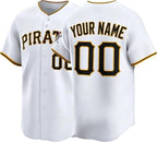 Custom Pittsburgh Baseball Jersey | Personalized Stitched Name Number | Men/Youth Size | Game Day Fan Jersey Gift