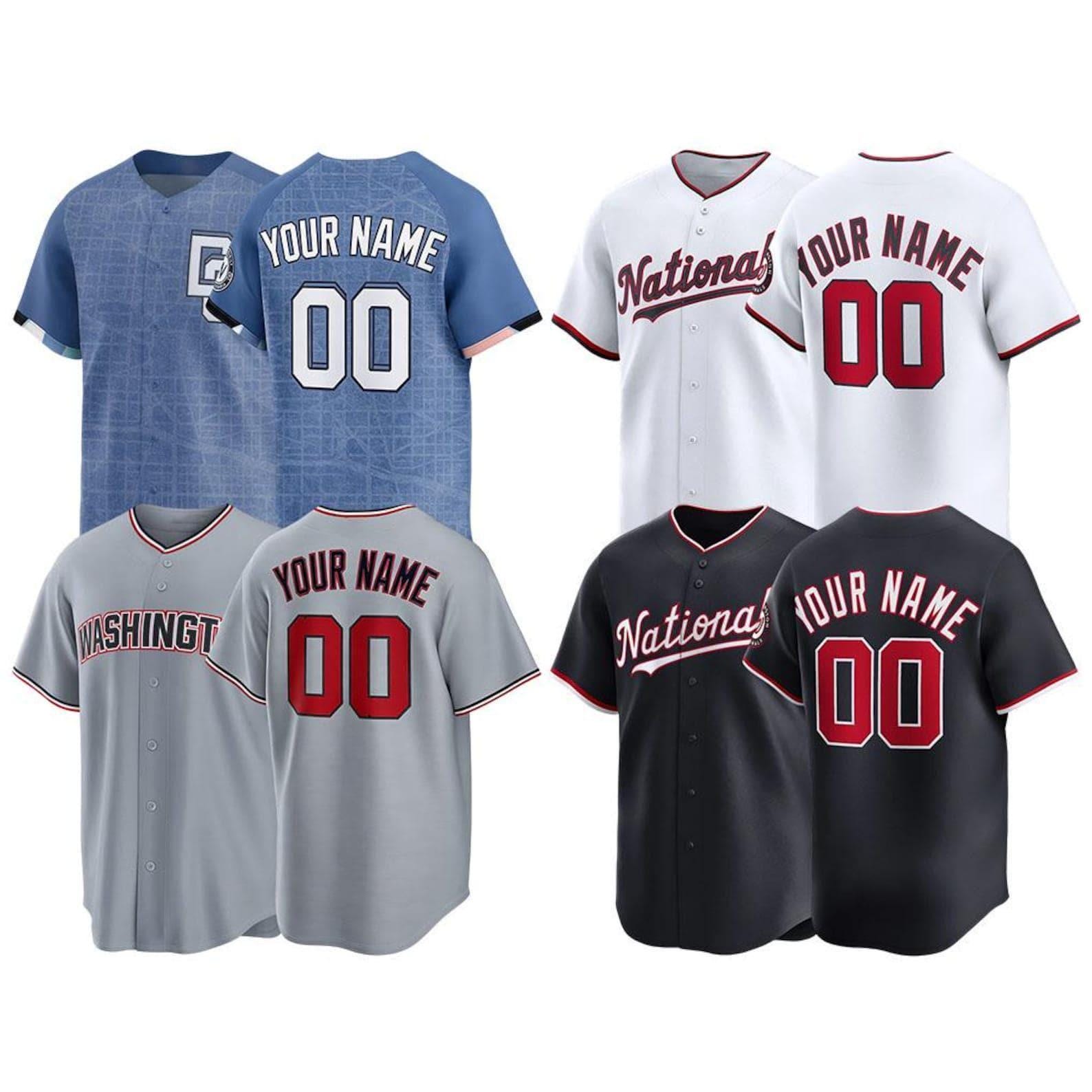 Custom Washington Baseball Jersey | Personalized Stitched Name Number | Men/Youth Size | Game Day Fan Jersey Gift