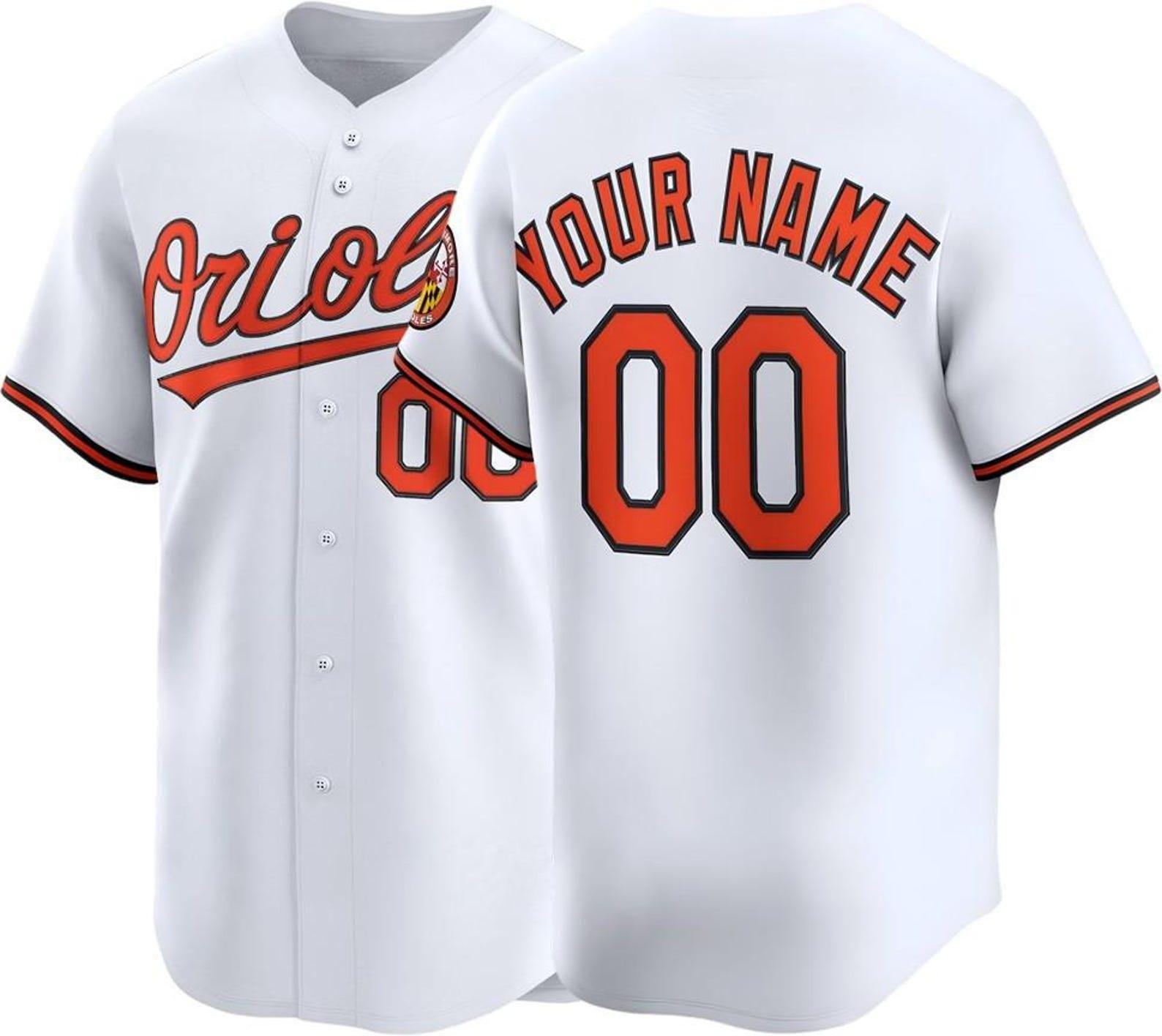 Custom Baltimore Baseball Jersey | Personalized Stitched Name Number | Men/Youth Size | Game Day Fan Jersey Gift