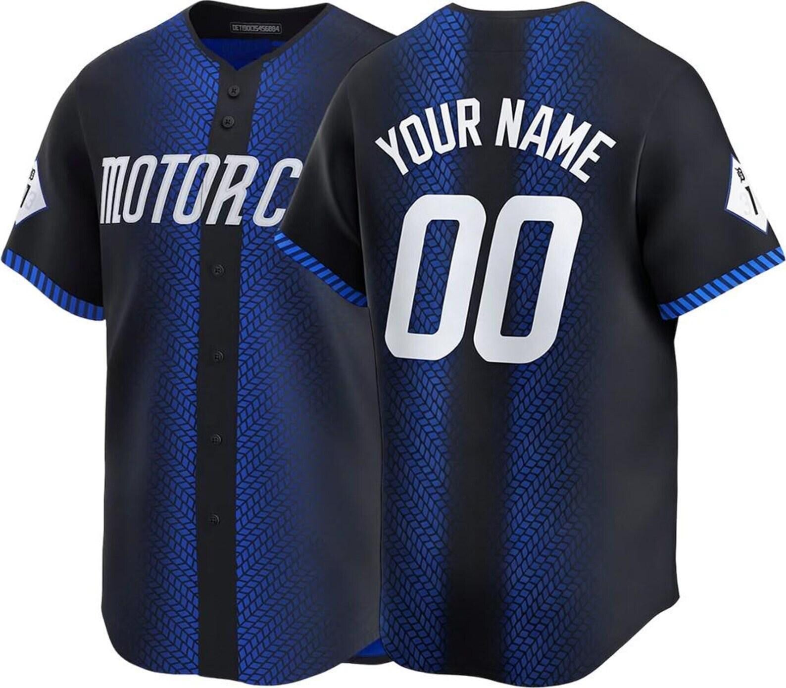 Custom Detroit Baseball Jersey | Personalized Stitched Name Number | Men/Youth Size | Game Day Fan Jersey Gift