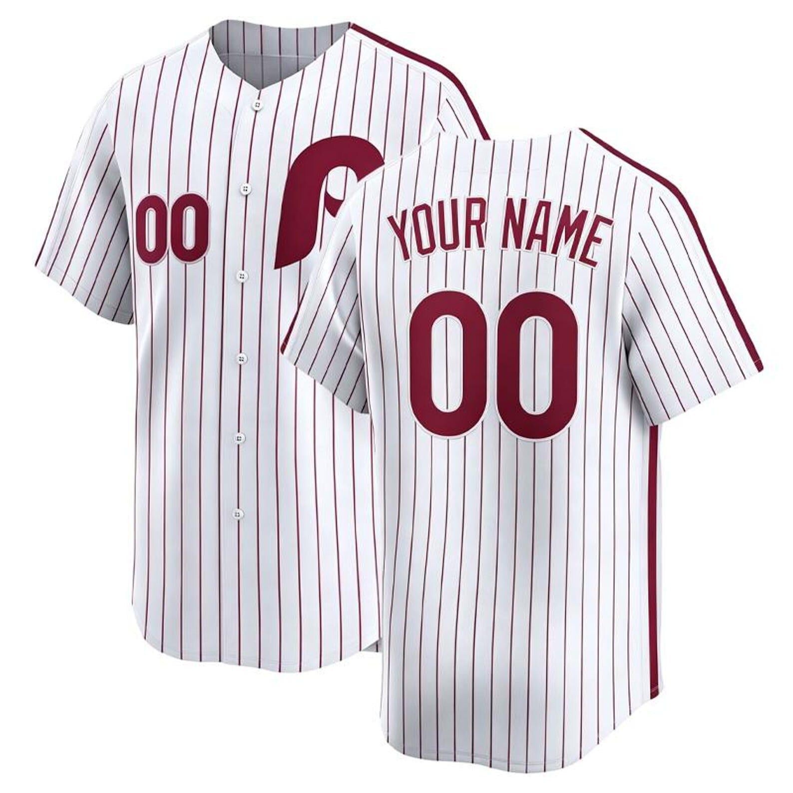 Personalized Philadelphia Baseball Jersey, Custom Name & Number, Team sports shirts wedding Jersey Stitched Gift