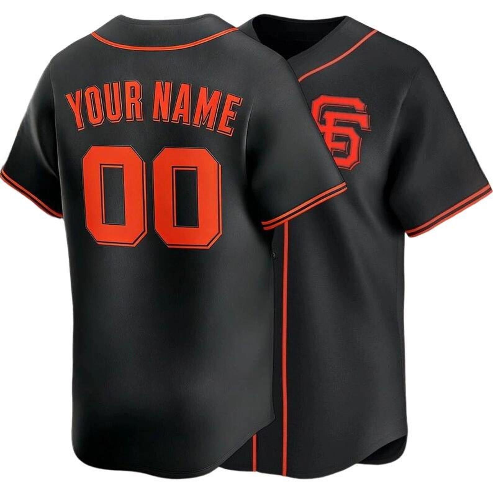 Personalized Giants Baseball Jersey, Custom Name Number, Team sports shirts wedding Jersey Stitched Gift