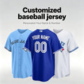 Personalized Blue Jays Baseball Jersey, Custom Name Number, Team sports shirts wedding Jersey Stitched Gift
