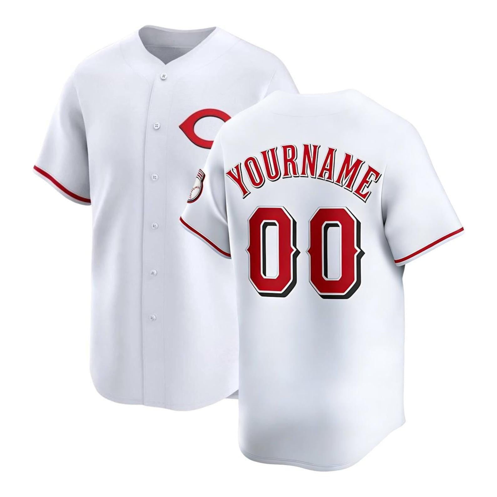 Personalized Cincinnati Baseball Jersey, Custom Name & Number, Team sports shirts wedding Jersey Stitched Gift