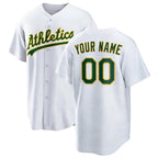 Personalized Athletics Baseball Jersey, Custom Name Number, Team sports shirts wedding Jersey Stitched Gift