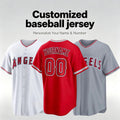 Personalized Los Angeles Baseball Jersey, Custom Name Number, Team sports shirts wedding Jersey Stitched Gift
