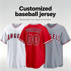 Personalized Los Angeles Baseball Jersey, Custom Name Number, Team sports shirts wedding Jersey Stitched Gift