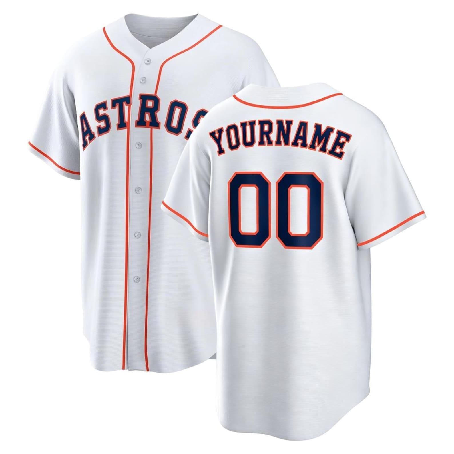 Personalized Houston Baseball Jersey, Custom Name & Number, Team sports shirts wedding Jersey Stitched Gift