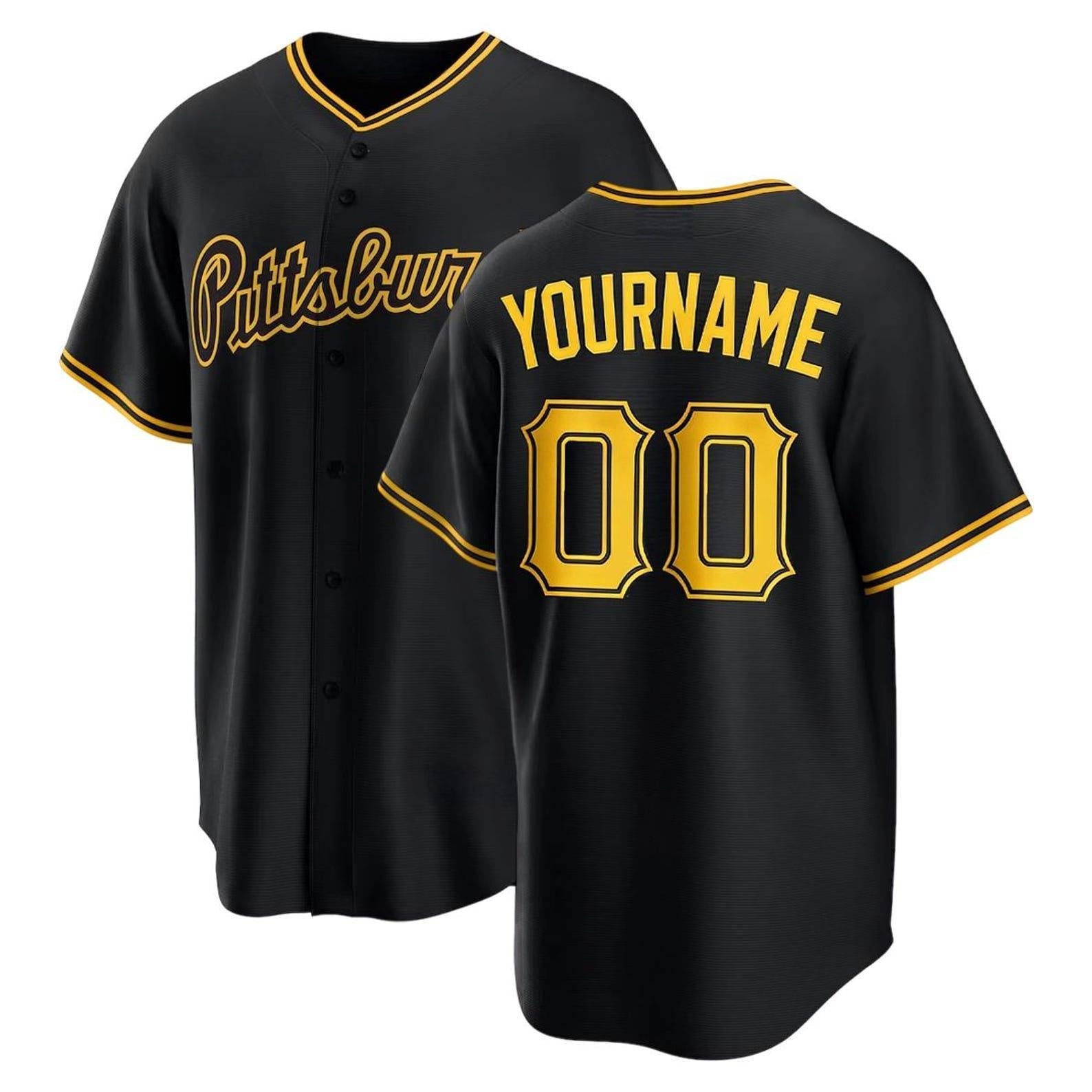 Personalized Pittsburgh Baseball Jersey, Custom Name & Number, Team sports shirts wedding Jersey Stitched Gift